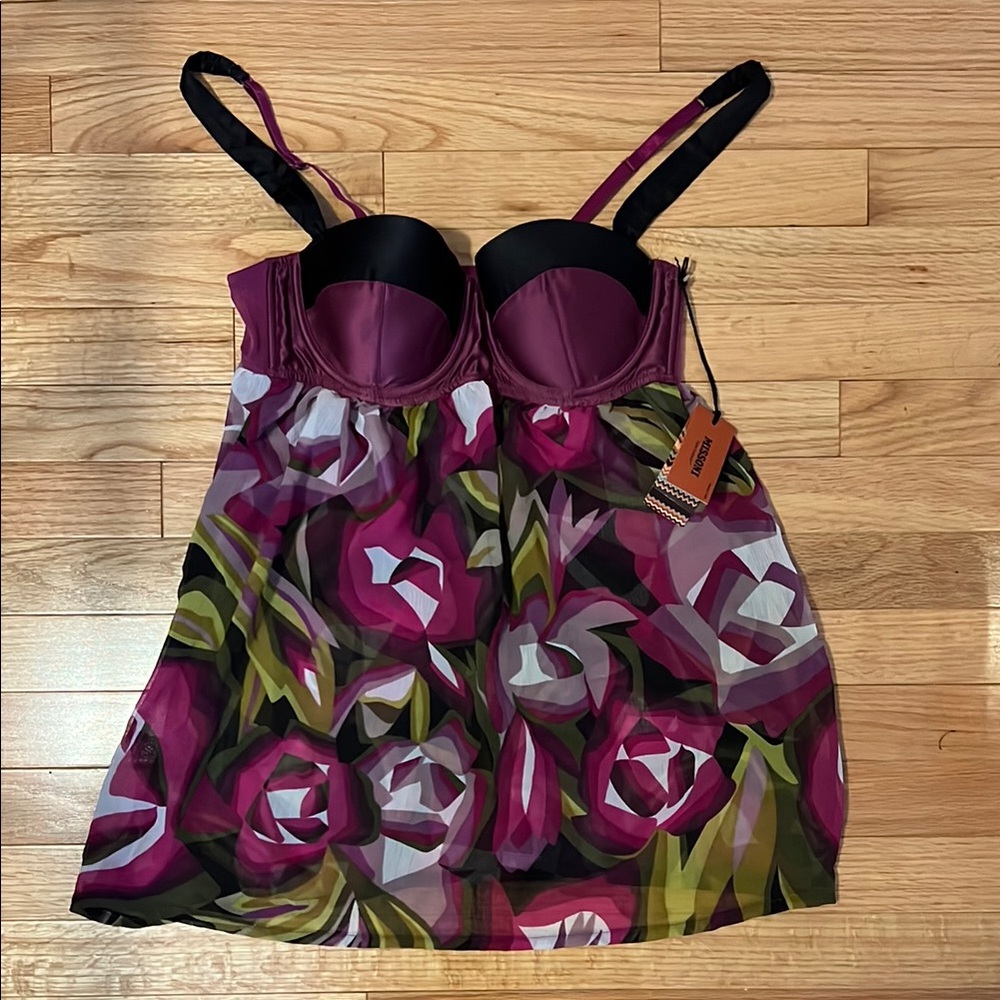 Floral Bustier with Straps